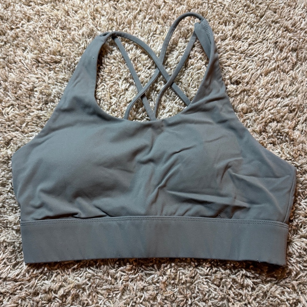 Vital Green/Grey Sports Bra